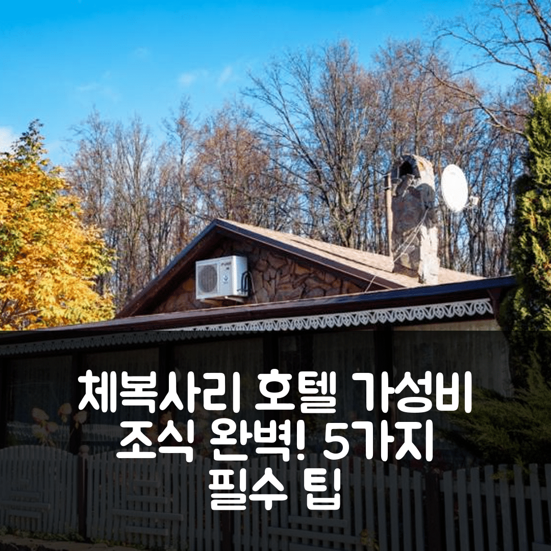체복사리 숙소 여행 호텔 추천 이즈바 호텔 | 가성비 뛰어난 조식과 위치 정보 5가지 팁