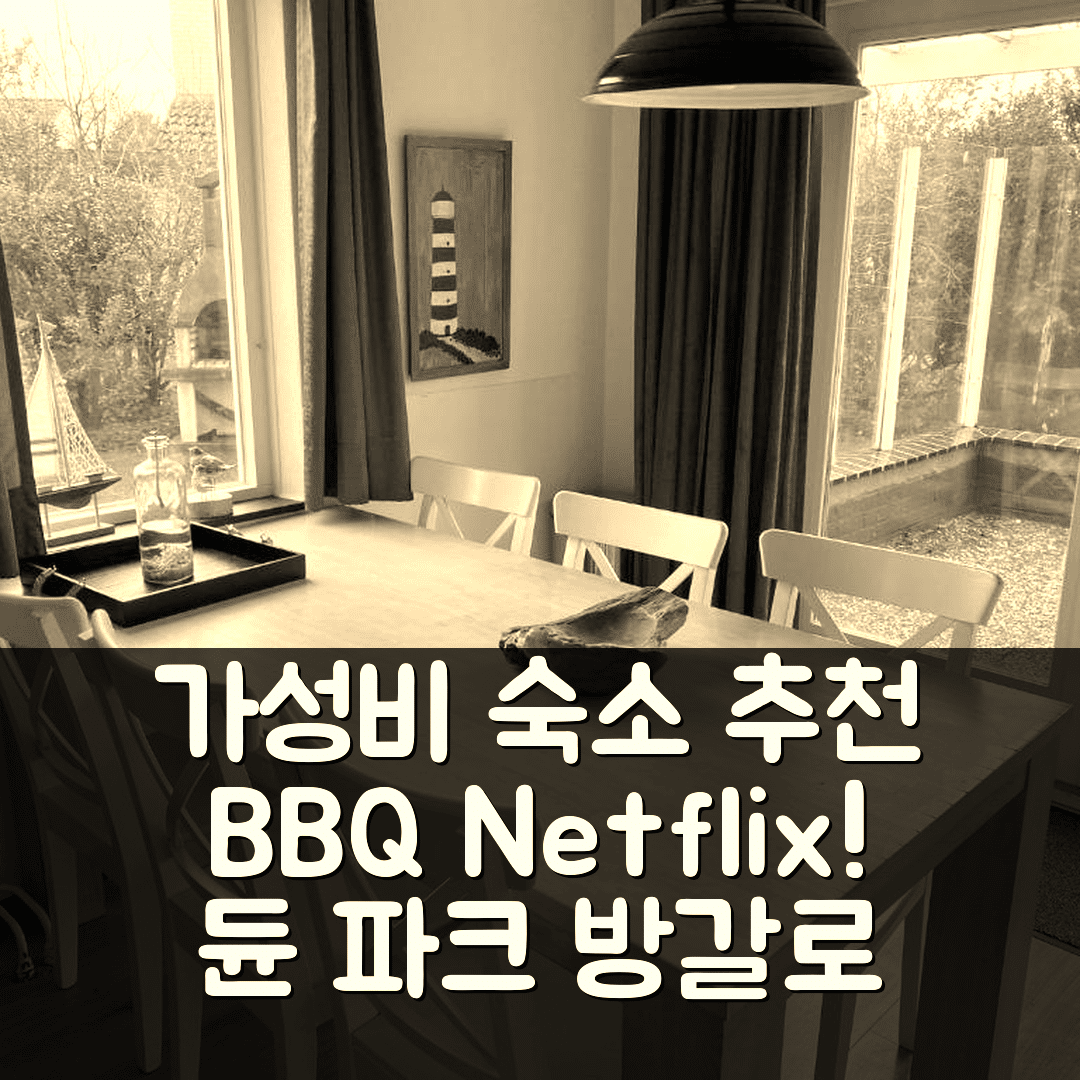 텍셀 숙소 여행 호텔 추천 듄 파크 방갈로 | BBQ와 Netflix가 있는 가성비 5가지 이유