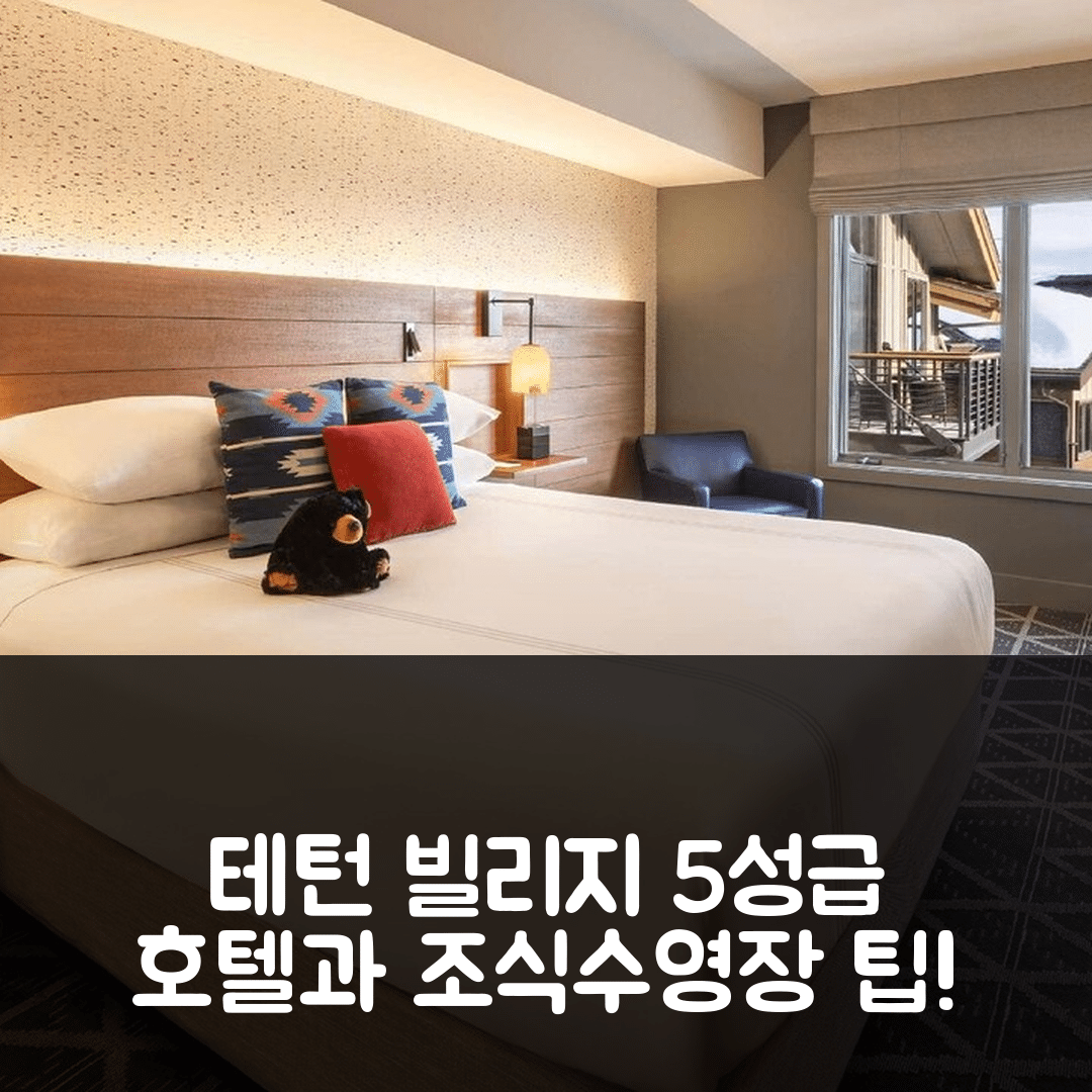 테턴 빌리지 숙소 여행 호텔 테라 잭슨 홀 | 5성급 조식과 수영장 이용 팁 7가지