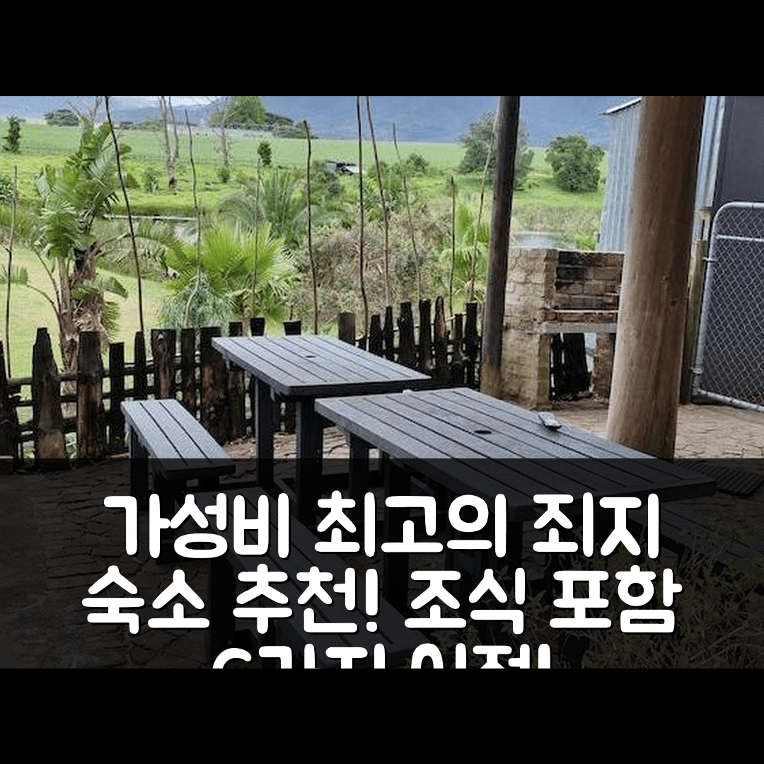 죠지 숙소 여행 호텔 추천 이비스 플레이스 게스트하우스 | 가성비와 조식 최고의 6가지 이유