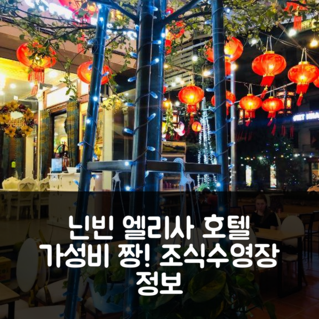 닌빈 숙소 여행 호텔 추천 엘리사 호텔 | 가성비 좋고 조식 맛있는 3가지 이유와 수영장 정보