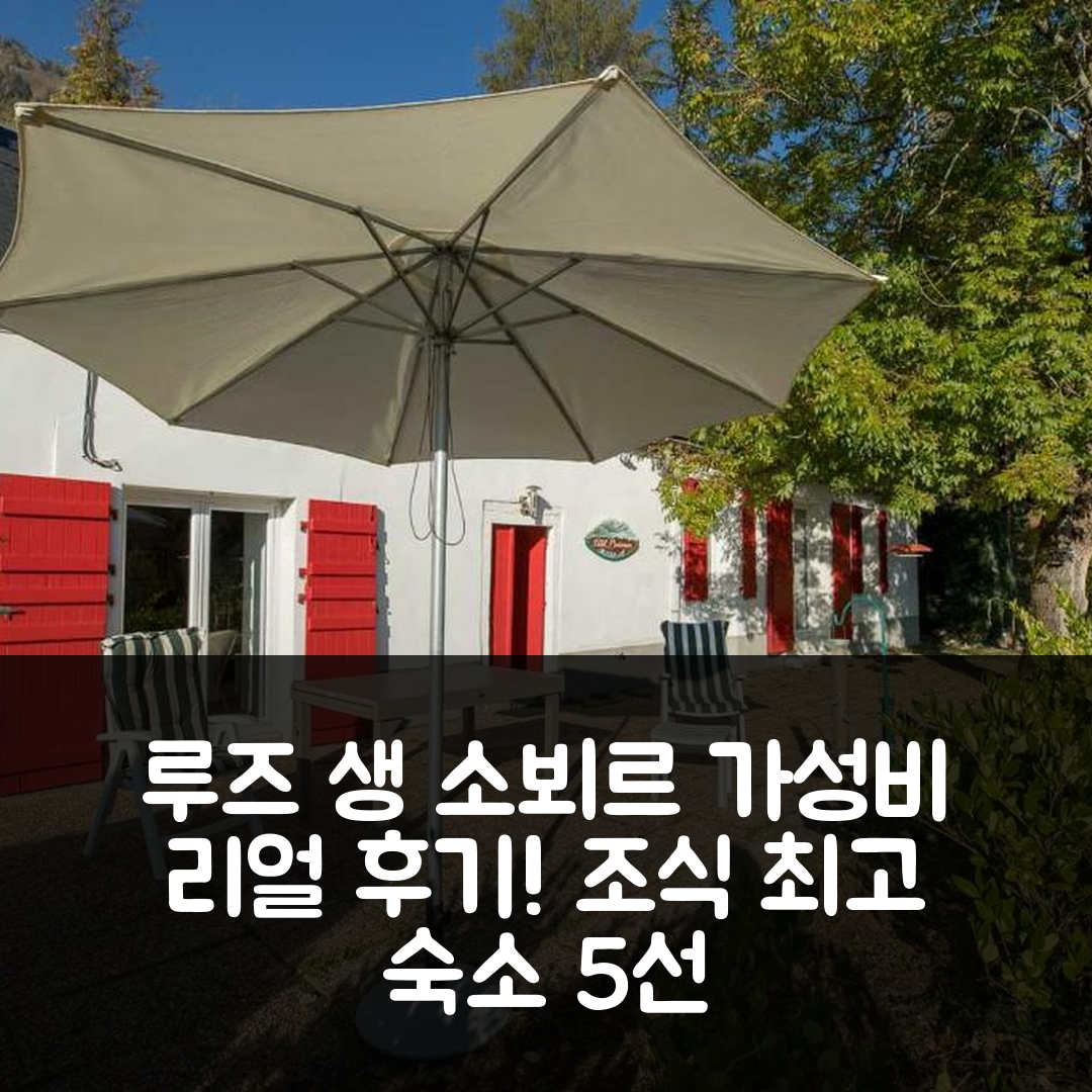루즈 생 소뵈르 숙소 여행 호텔 추천 쁘띠 바르준 | 가성비와 조식이 뛰어난 5가지 이유와 위치 정보