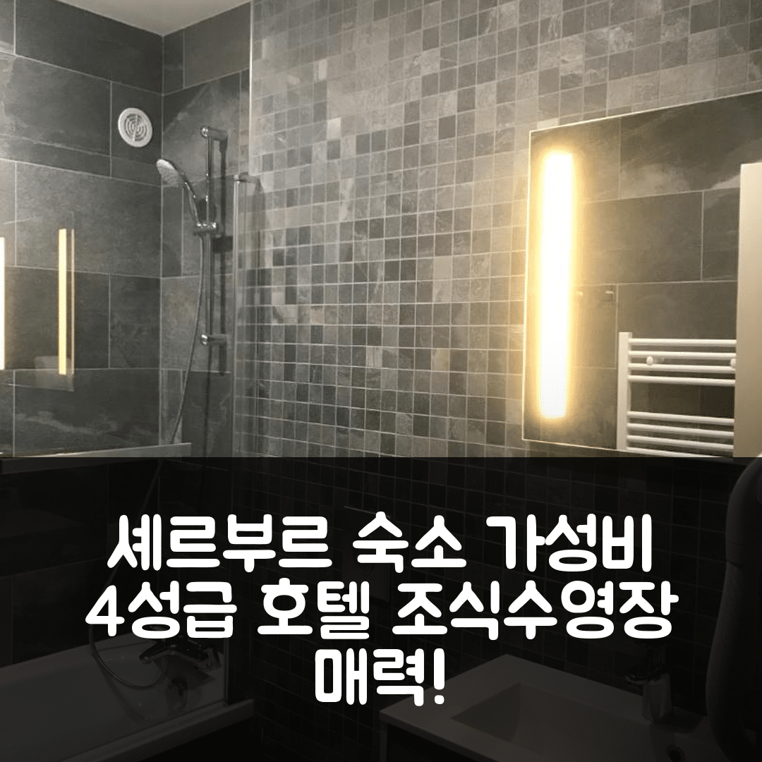셰르부르 옥트빌 숙소 여행 호텔 추천 르 세르클 호텔 | 가성비 좋은 4성급 조식과 수영장의 매력 7가지