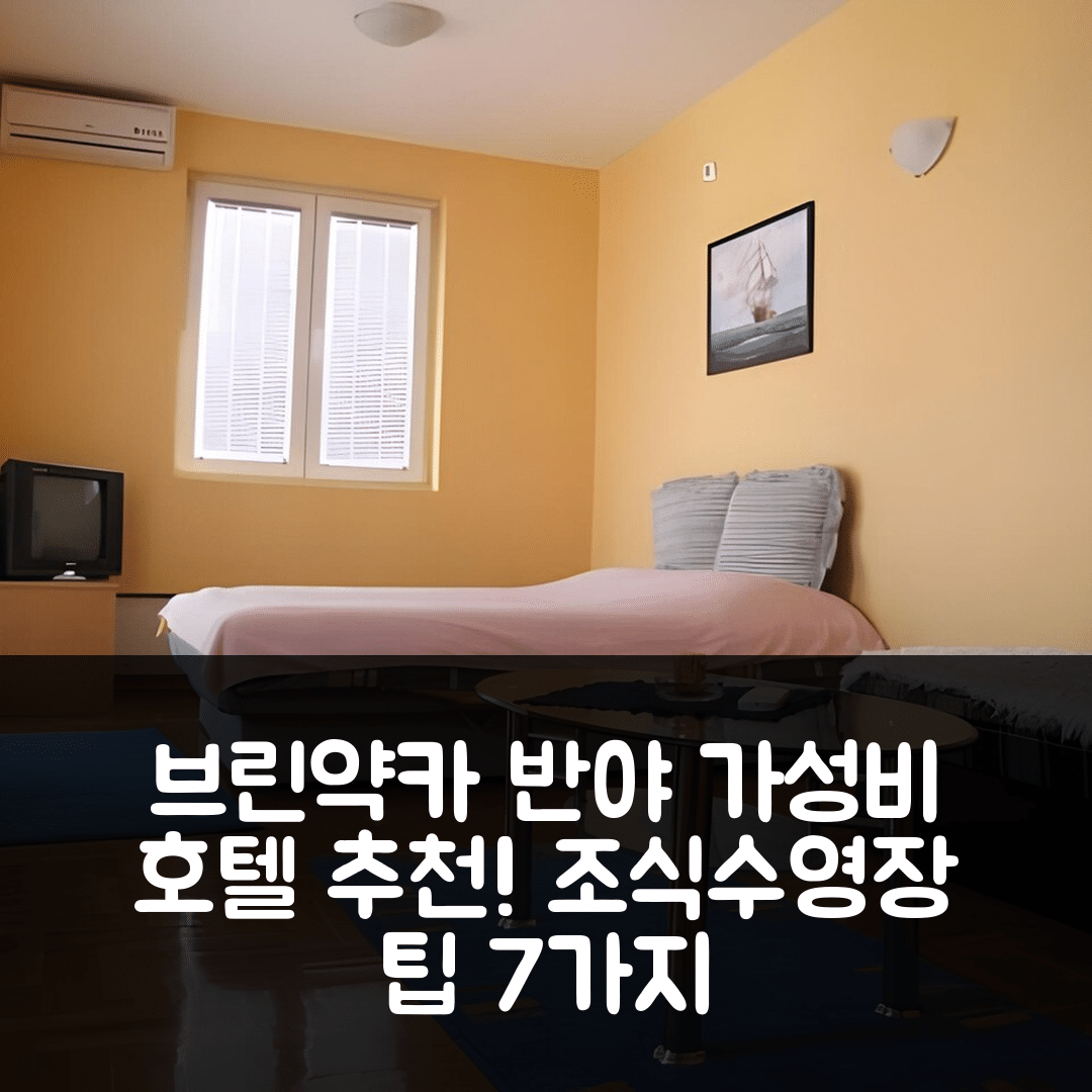 브린약카 반야 숙소 여행 호텔 추천 아파트미니 반야 스파 | 가성비 뛰어난 조식과 수영장 즐기기 위한 7가지 팁