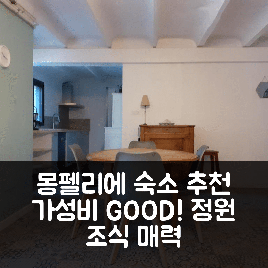 몽펠리에 숙소 여행 호텔 추천 모르 랑드르 | 가성비 좋은 정원과 조식이 매력적인 5가지 이유