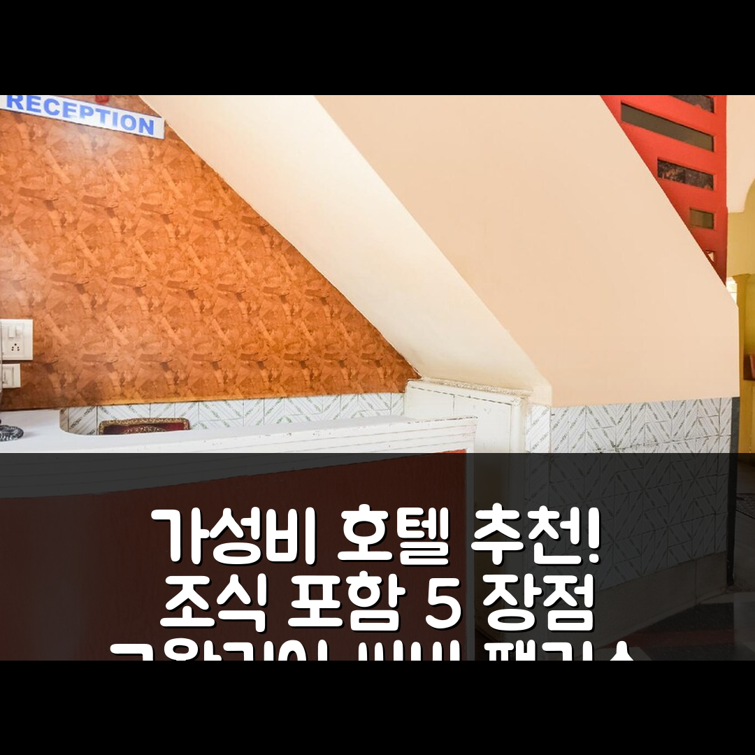 그왈리어 숙소 여행 호텔 추천 플래그십 62663 호텔 씨비 팰리스 | 조식과 가성비 뛰어난 5가지 이유